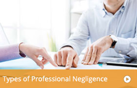 Types of Professional Negligence Claim